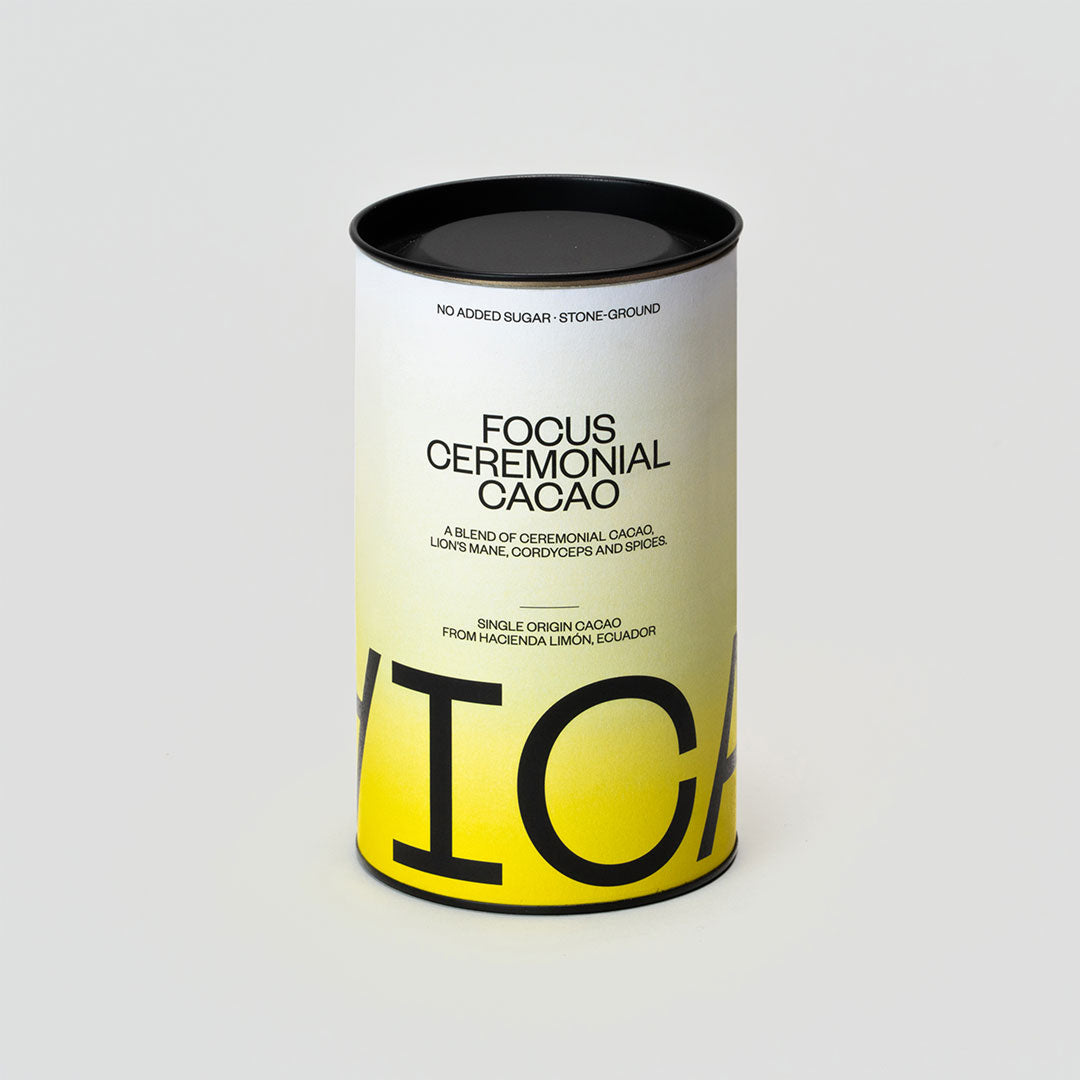 Focus Ceremonial Cacao - a blend of ceremonial cacao, lions mane